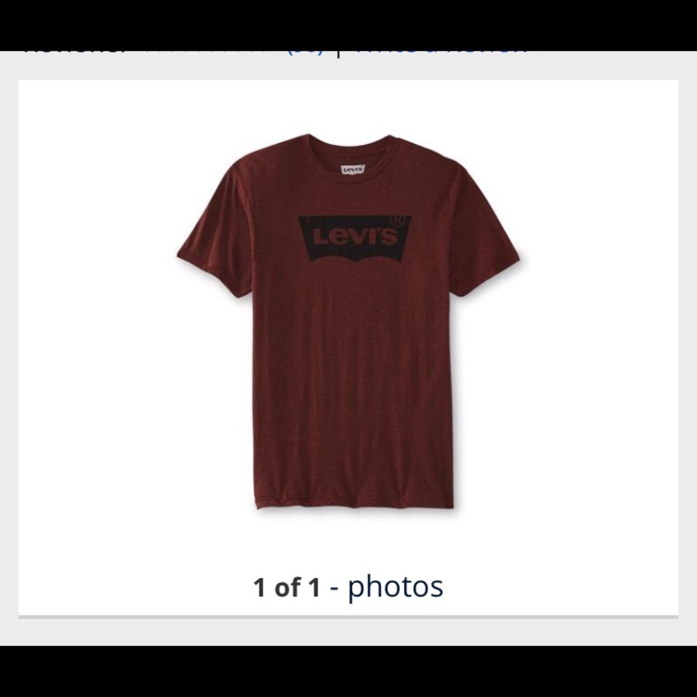 Levies bard new red t shirt